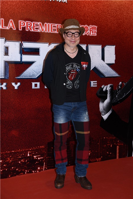 林岭东、张孝全、等出席电影《冲天火》举行首映礼