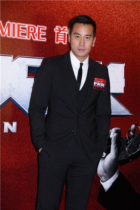 林岭东、张孝全、等出席电影《冲天火》举行首映礼