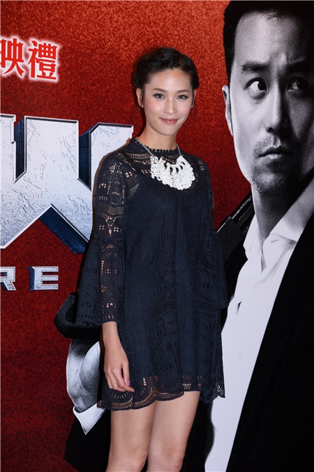 林岭东、张孝全、等出席电影《冲天火》举行首映礼