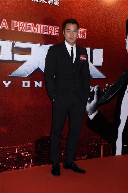 林岭东、张孝全、等出席电影《冲天火》举行首映礼