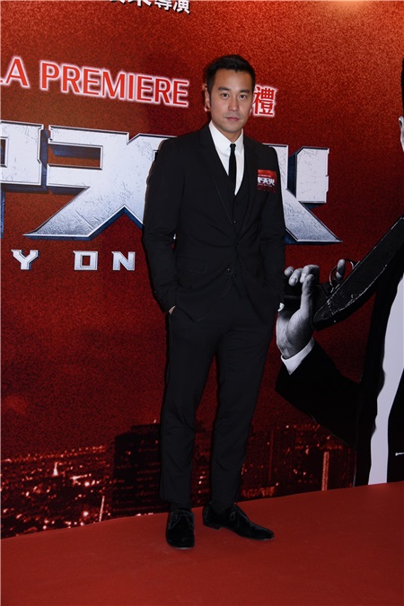 林岭东、张孝全、等出席电影《冲天火》举行首映礼