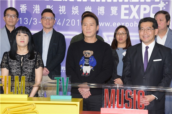 黎明出席「香港影视娱乐博览」记者会