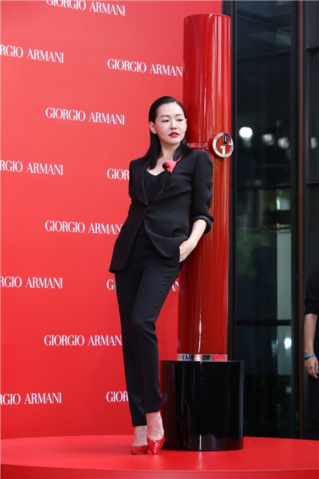 小S出席Giorgio Armani气势女王见面会