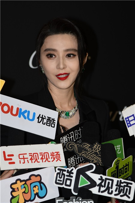 范冰冰出席Cartier珠宝展 错失金马影后笑称已翻篇