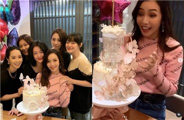侯佩岑42岁庆生闺密都来了 大S素颜现身状态佳小S站C位