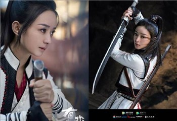 古装剧女王回归！赵丽颖眼中带泪惹人怜 女侠耍刀超杀