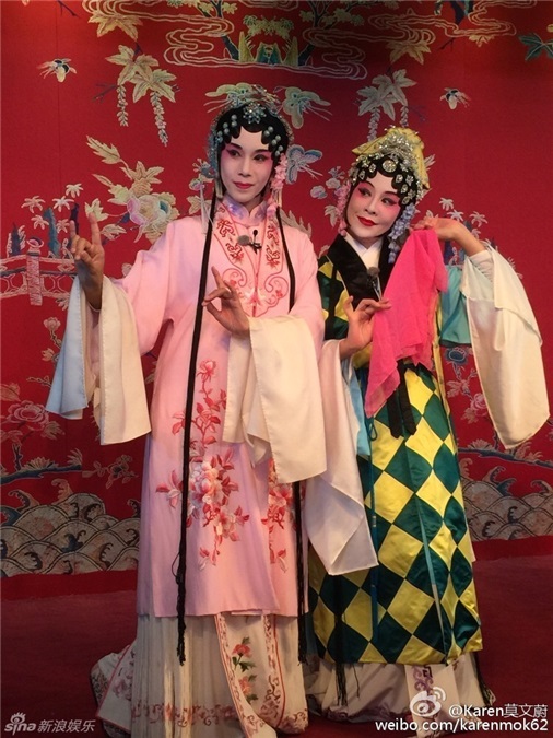 刘嘉玲蒋勤勤童蕾挑战戏曲扮相,你们能认出谁是谁吗?