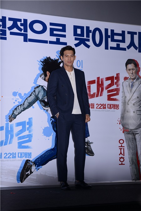 电影《对决》剧组举办媒体试映会 主演吴志昊、李柱胜等出席活动