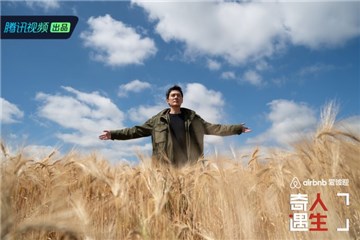 冯绍峰在英国麦田