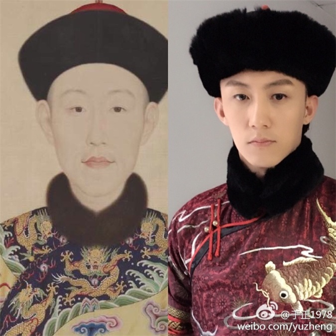 黄景瑜古装首秀上热搜 于正晒照黄景瑜撞脸乾隆
