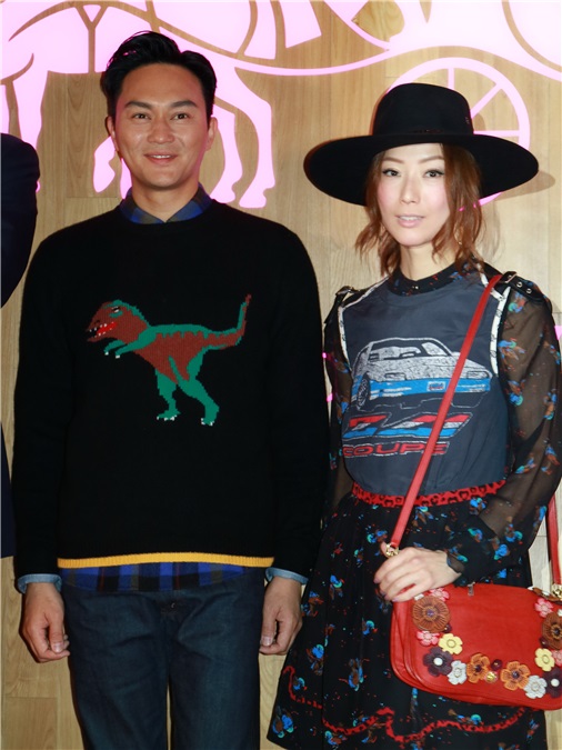 郑秀文、张智霖等出席「COACH 75周年限定店开幕礼」