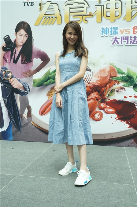 马国明、黄翠如、岑丽香、梁烈唯等出席 TVB《为食神探》活动