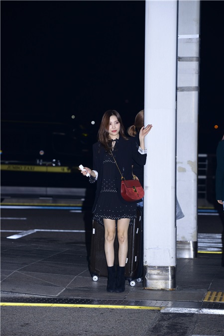 Wondergirls现身仁川国际机场
