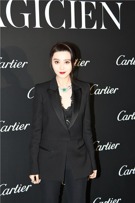 范冰冰出席Cartier珠宝展 错失金马影后笑称已翻篇