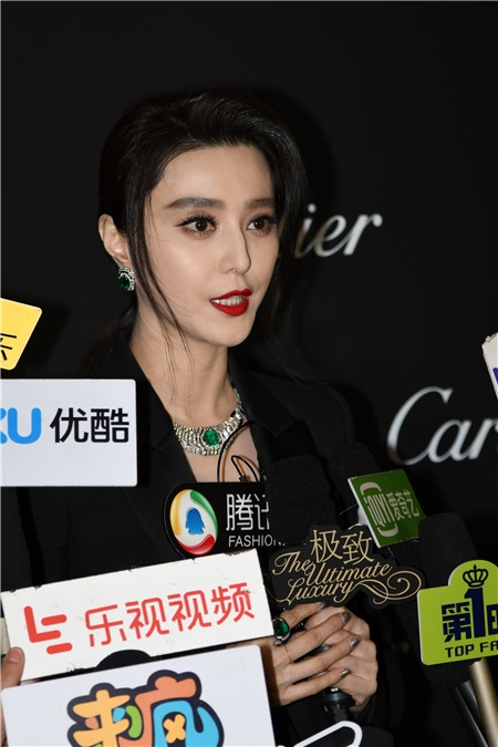 范冰冰出席Cartier珠宝展 错失金马影后笑称已翻篇