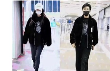 Angelababy与黄晓明重修旧？同款情侣装放闪机场