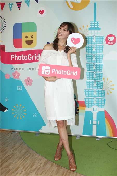 李玉玺与王心恬出席PhotoGrid猎豹科技进驻台湾记者会