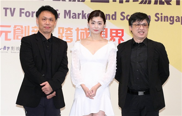 何润东、杨晴等出席「2017 年新加坡亚洲电视论坛及内容交易市场暨新加坡影汇市场展行前记者会」