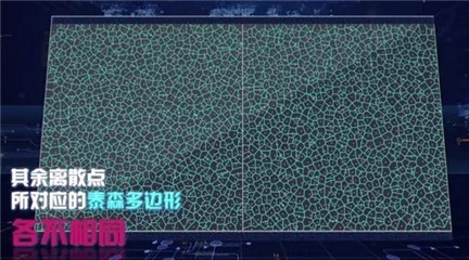 图:《最强大脑》泰森多边形测试