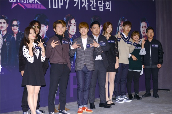 Mnet 《Super StarK 2016》TOP7记者会 金英根、东宇硕等出席