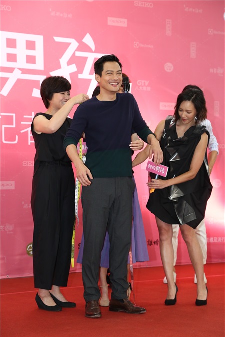 林心如、张轩睿、高圣远、李李仁等出席戏剧《我的男孩》开镜记者会