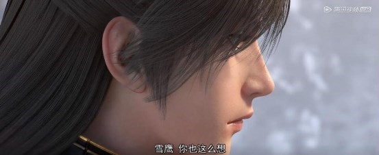 (东伯雪鹰发丝毛孔细节)