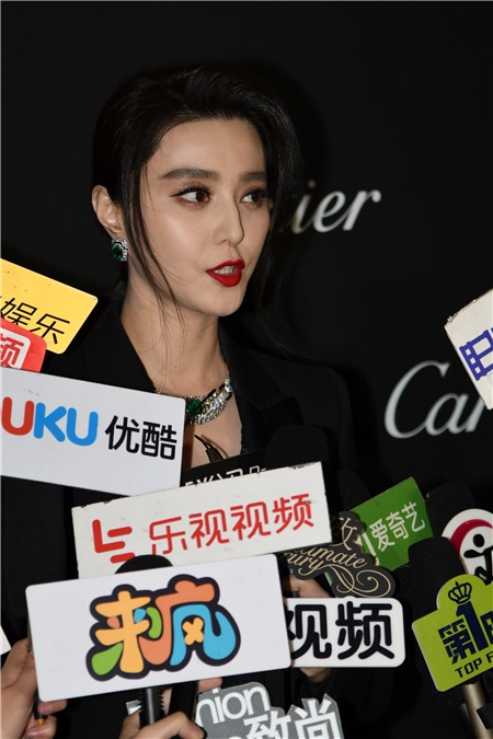 范冰冰出席Cartier珠宝展 错失金马影后笑称已翻篇