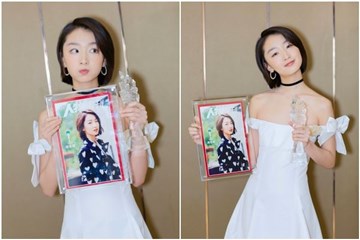 周冬雨香肩美腿酥胸大放送 甜美模样夺中国魅力人物