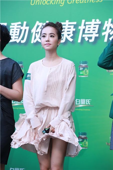蔡依林出席白兰氏行动健康博物馆开幕记者会