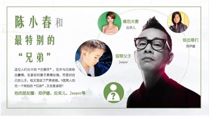 陈小春以一家三口形式参与