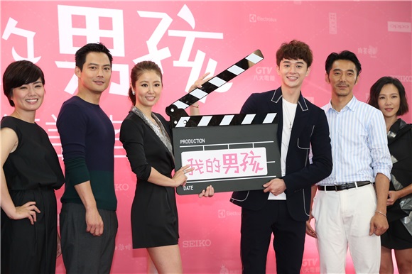 林心如、张轩睿、高圣远、李李仁等出席戏剧《我的男孩》开镜记者会