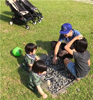 五一连假好天气 林志颖、何润东忙晒儿