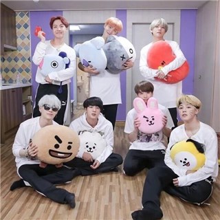 BTS防弹少年团的玩偶都能接代言了，卡通人物代言紫菜9月上市！