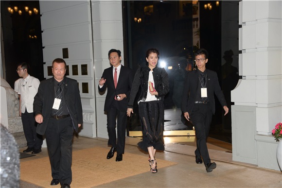 郭富城婚宴结束 张智霖、袁咏仪及邱淑贞等相继离开