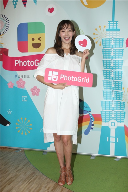 李玉玺与王心恬出席PhotoGrid猎豹科技进驻台湾记者会