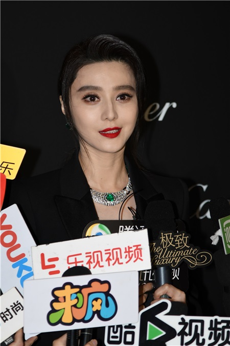 范冰冰出席Cartier珠宝展 错失金马影后笑称已翻篇