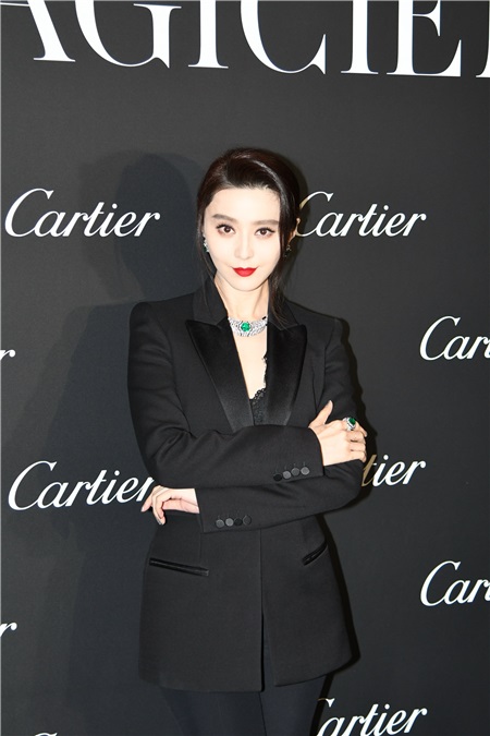 范冰冰出席Cartier珠宝展 错失金马影后笑称已翻篇