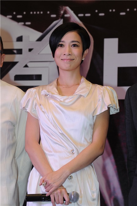 张家辉、佘诗曼、许绍雄为电影《使徒行者》宣传