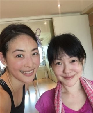 ▲艺人贾永婕和小S一起运动。(翻摄自小S 徐熙娣脸书)