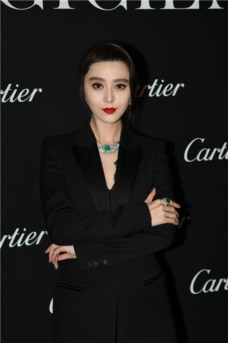 范冰冰出席Cartier珠宝展 错失金马影后笑称已翻篇