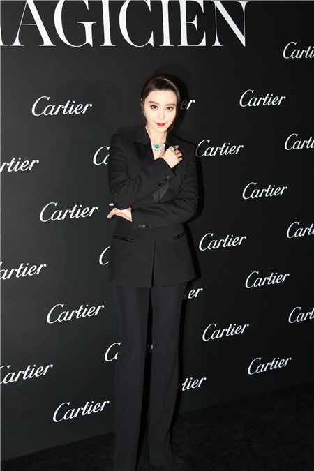 范冰冰出席Cartier珠宝展 错失金马影后笑称已翻篇