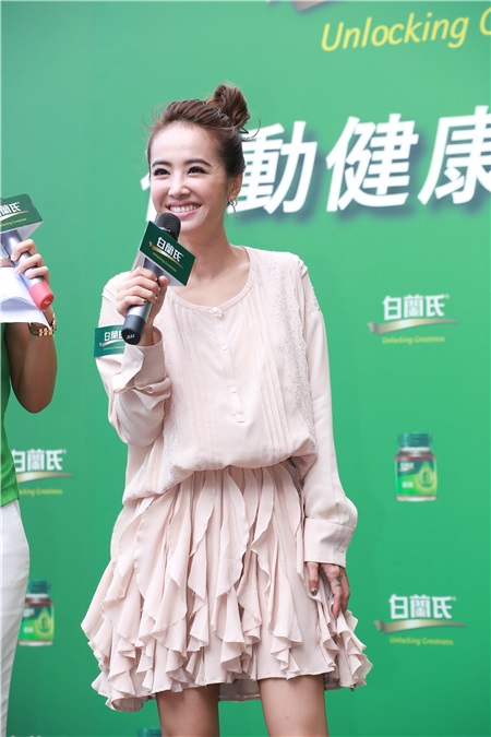 蔡依林出席白兰氏行动健康博物馆开幕记者会