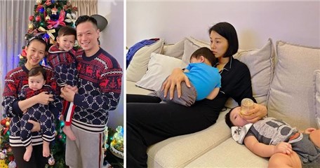 胡杏儿收工忙顾儿·老公大赞：多功能妈妈