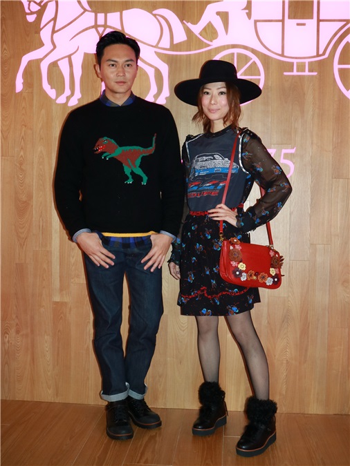 郑秀文、张智霖等出席「COACH 75周年限定店开幕礼」