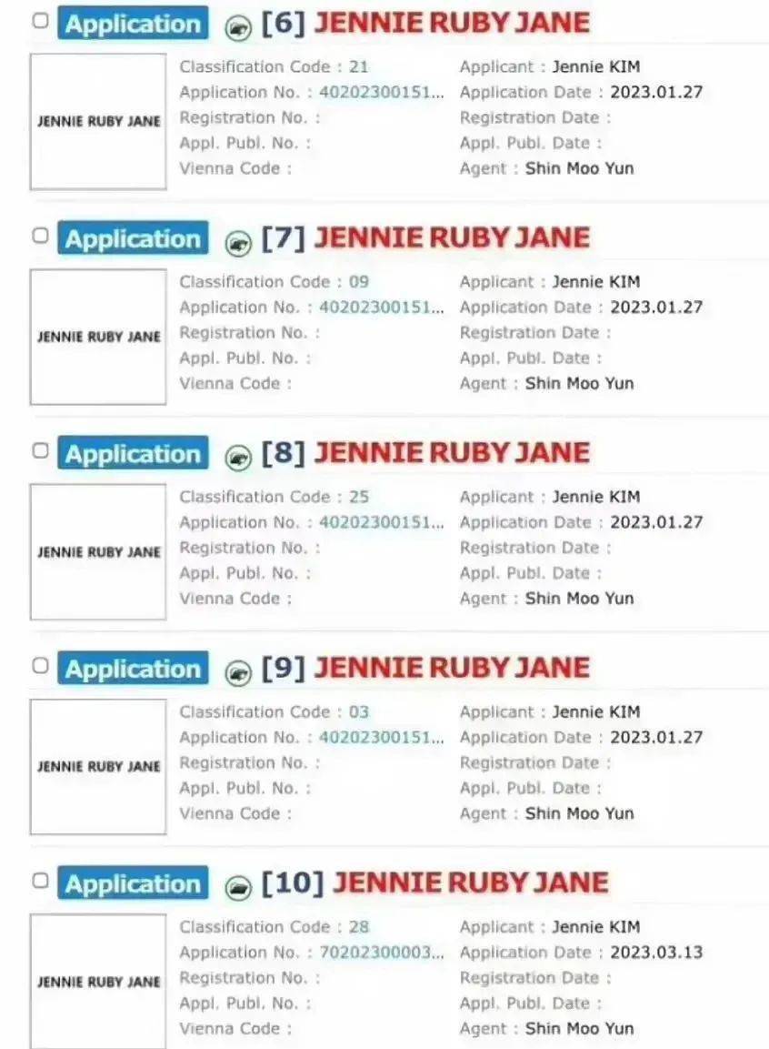 与YG续约机率渺茫！Jennie悄然注册新艺名商标