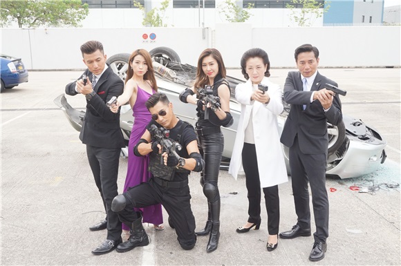 鲍起静、陈展鹏、胡定欣等拍摄TVB《同盟》外景