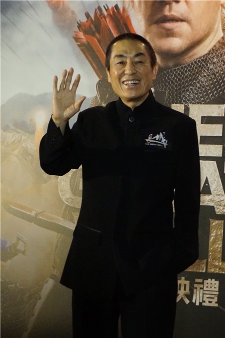刘德华、张艺谋出席电影《长城》香港首映礼