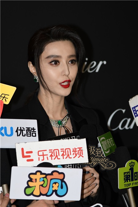 范冰冰出席Cartier珠宝展 错失金马影后笑称已翻篇