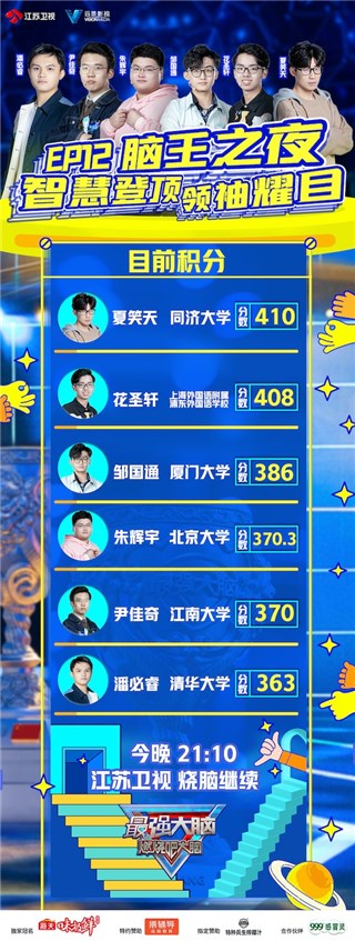 《最强大脑8》脑王登顶战今晚打响 谁将问鼎脑力之巅