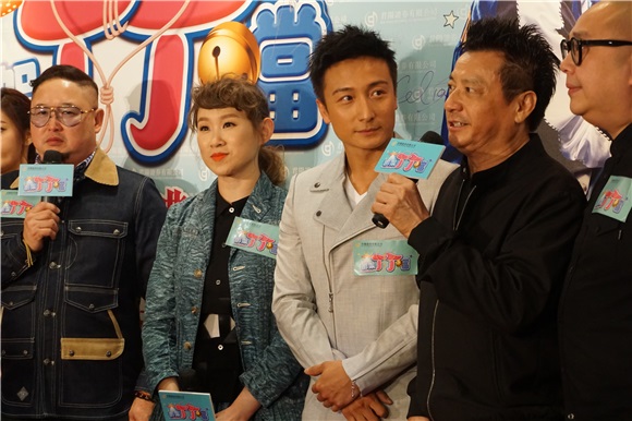 王菀之与方力申出席两人主演的电影《绑架丁丁当》首映礼